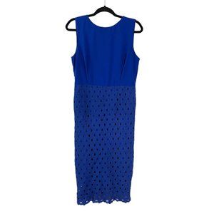 Esley Sleeveless Midi Style Dress in Royal Blue Size Medium